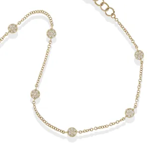 Diamond Disc Bracelet