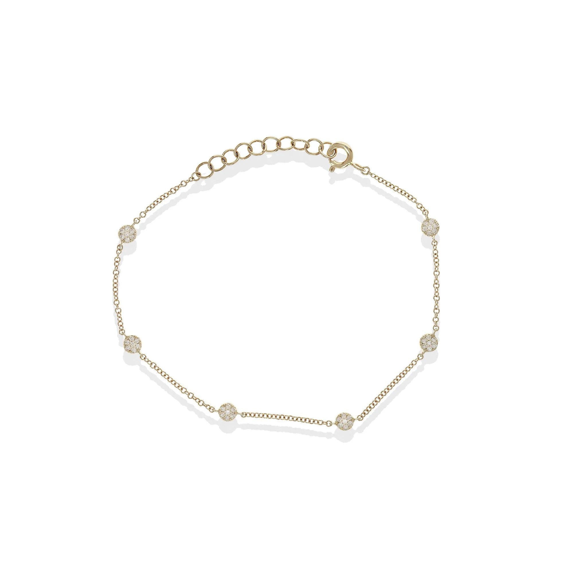 Diamond Disc Bracelet