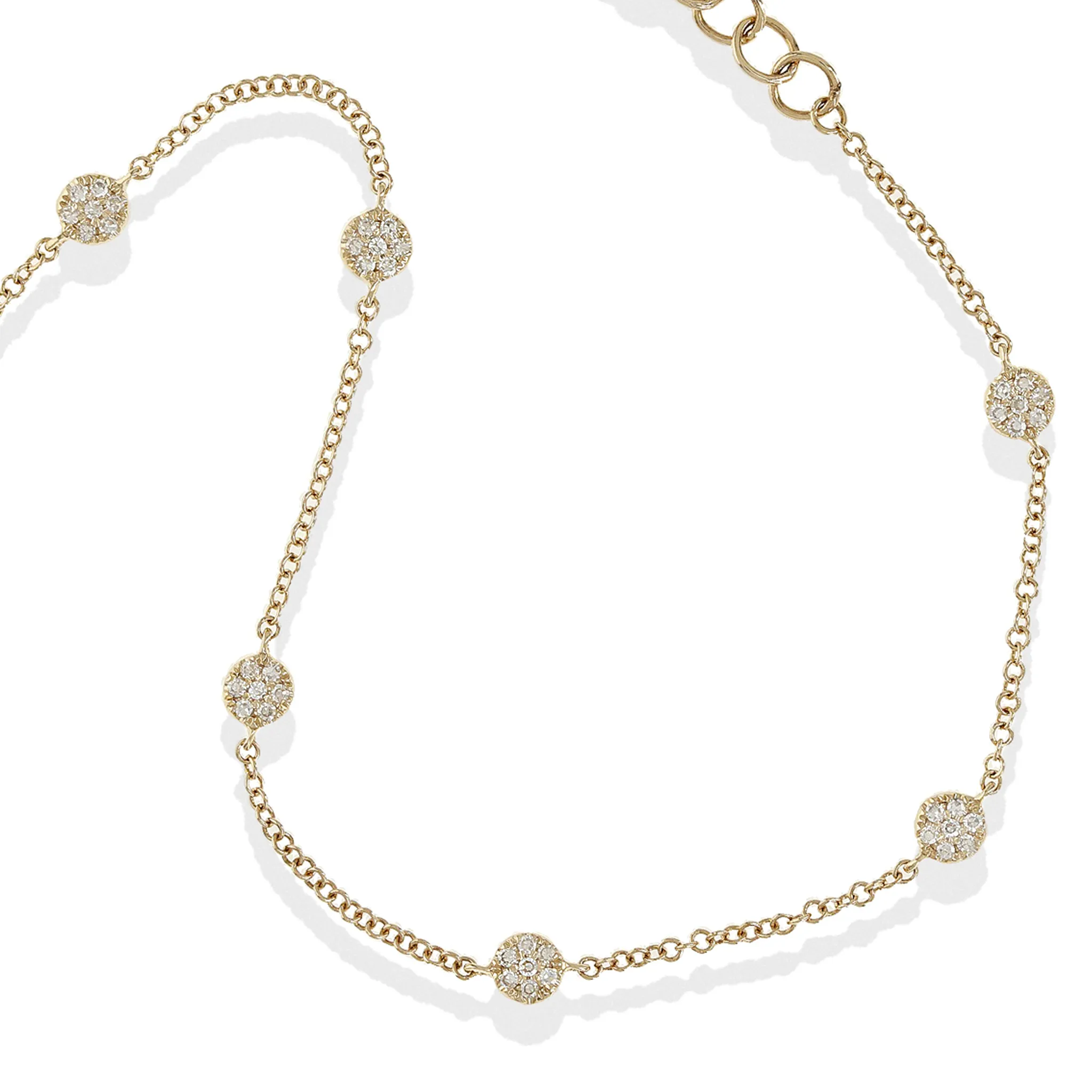 Diamond Disc Bracelet