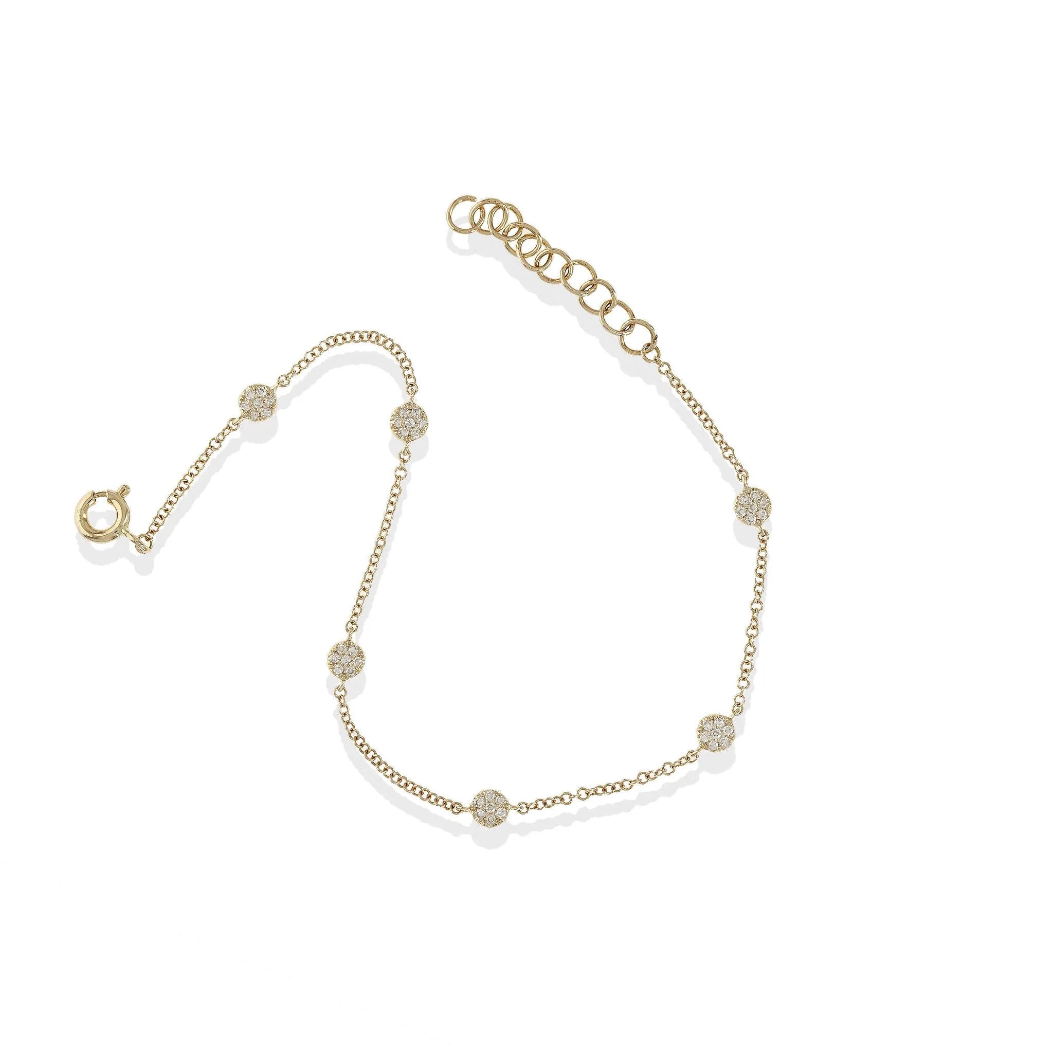 Diamond Disc Bracelet