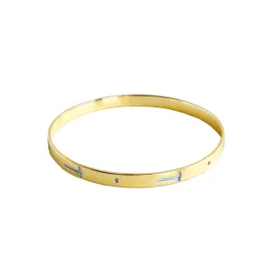Diamond Hammer Bangle