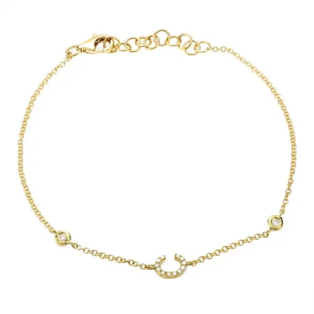 DIAMOND LETTER INITIAL BRACELET