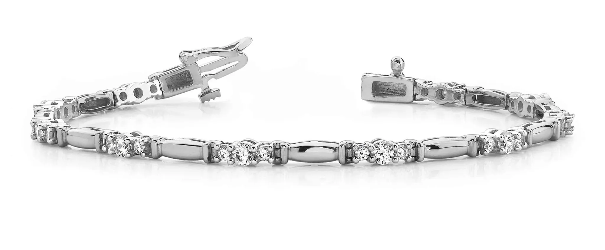 Diamond Triplet Lab-Grown Diamond Bracelet with 2.00 ct.(finished) 2.5mm, 3mm