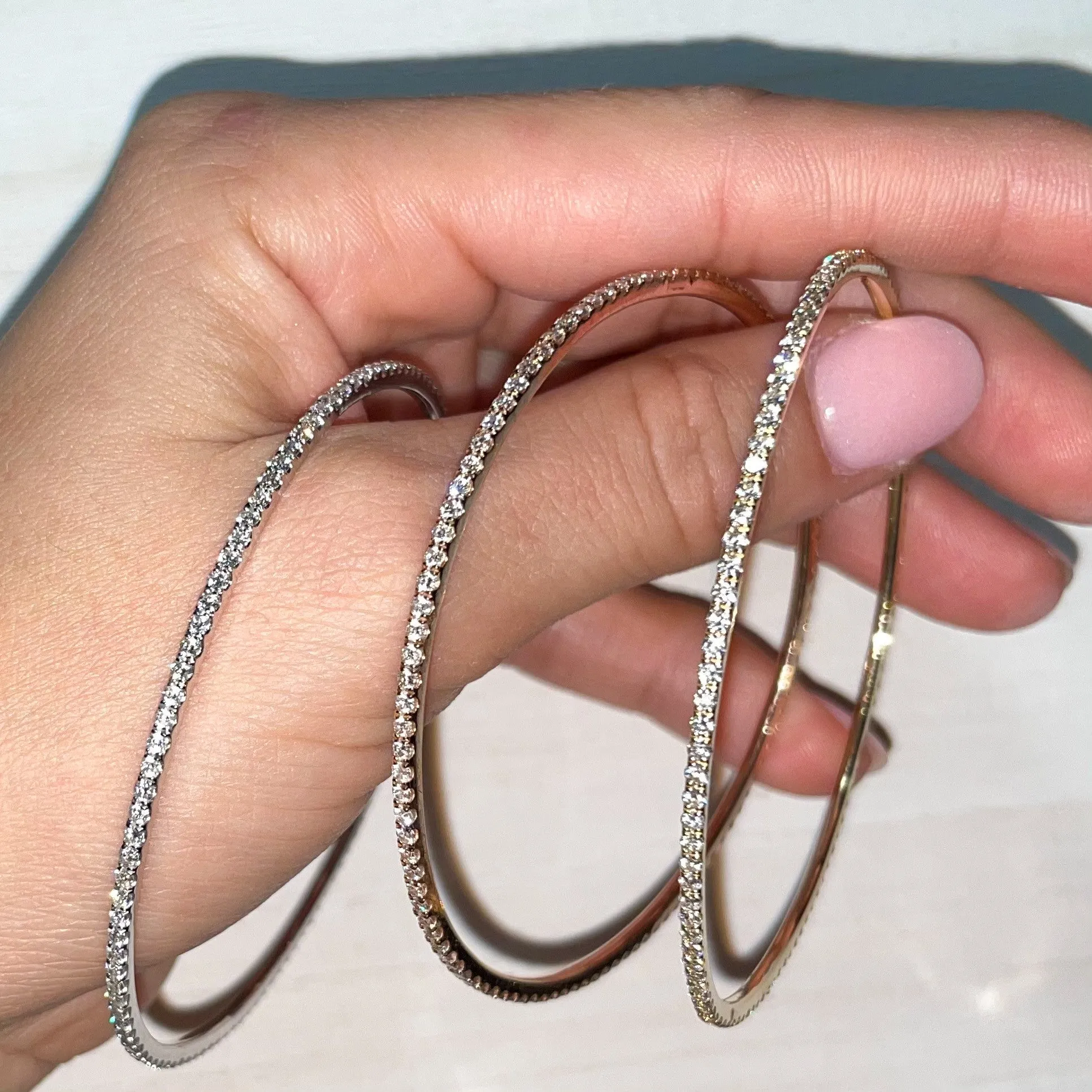 Diamonds All Around Bangle