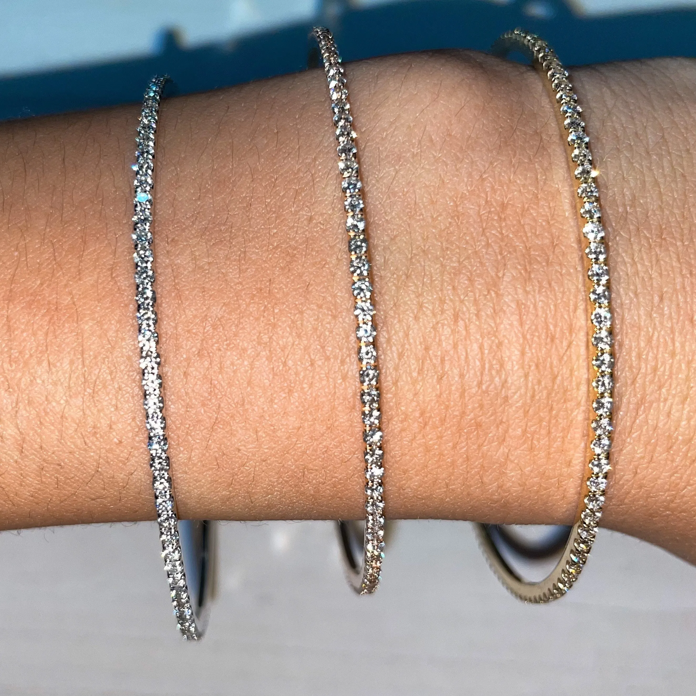 Diamonds All Around Bangle