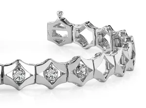 Diamonds In Diamonds Diamond Bracelet with 0.50 ct.(finished) 3.0mm
