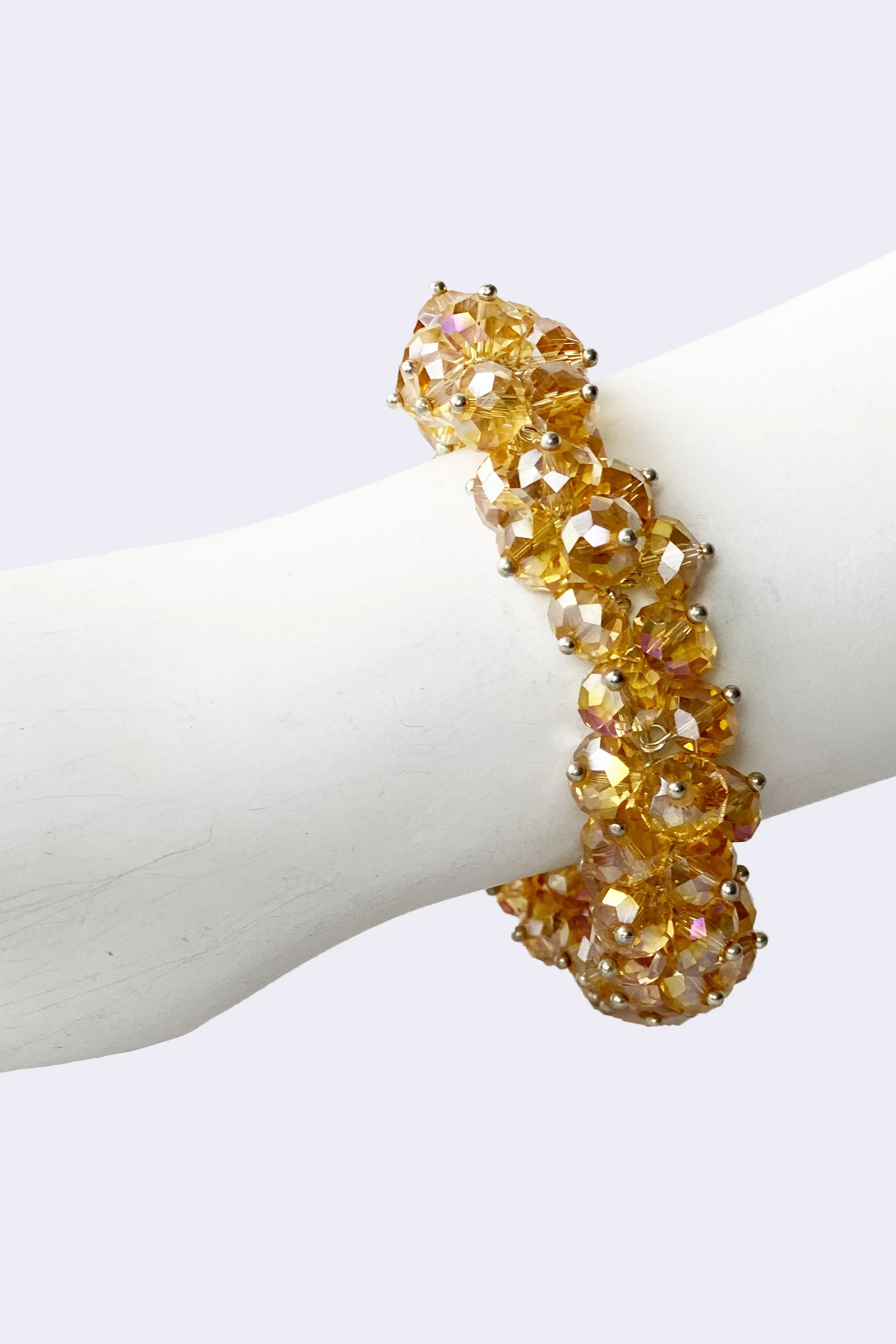 Diana Crystal Big Beads Bracelets
