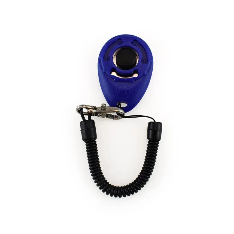 Dog Training Clicker Pet Cat Plastic New Dogs Click Trainer Aid Tools Adjustable Wrist Strap Sound Key Chain Dog Supplies