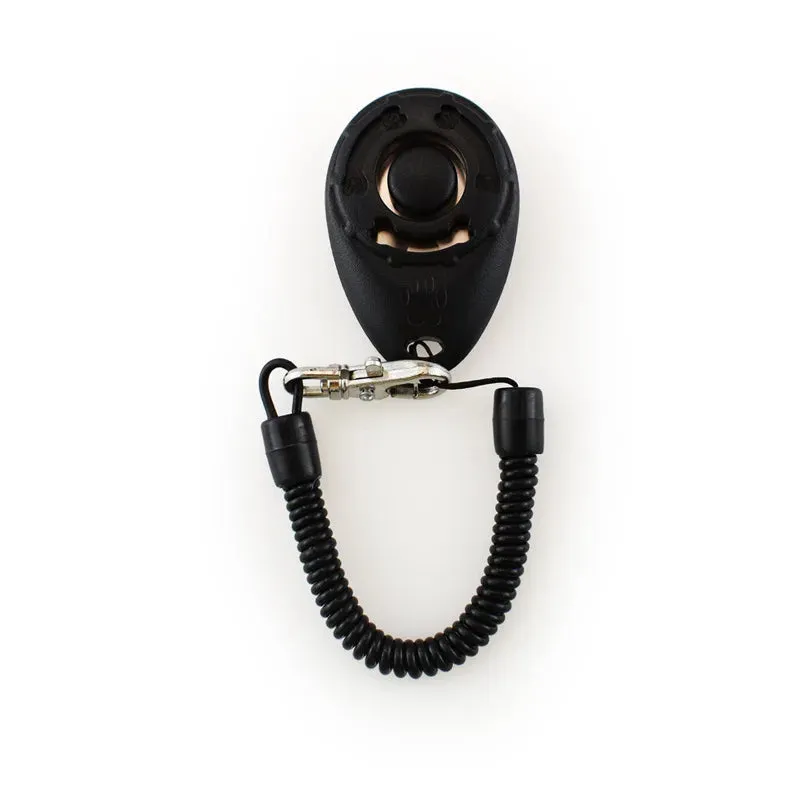 Dog Training Clicker Pet Cat Plastic New Dogs Click Trainer Aid Tools Adjustable Wrist Strap Sound Key Chain Dog Supplies