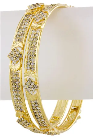 Double Stack Bling Bangle Bracelets