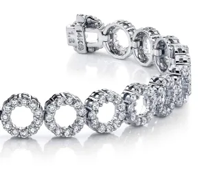 Dynamic Diamond Circle Link Bracelet Lab-Grown Diamond with 3.64 ct.(finished) 1.4mm