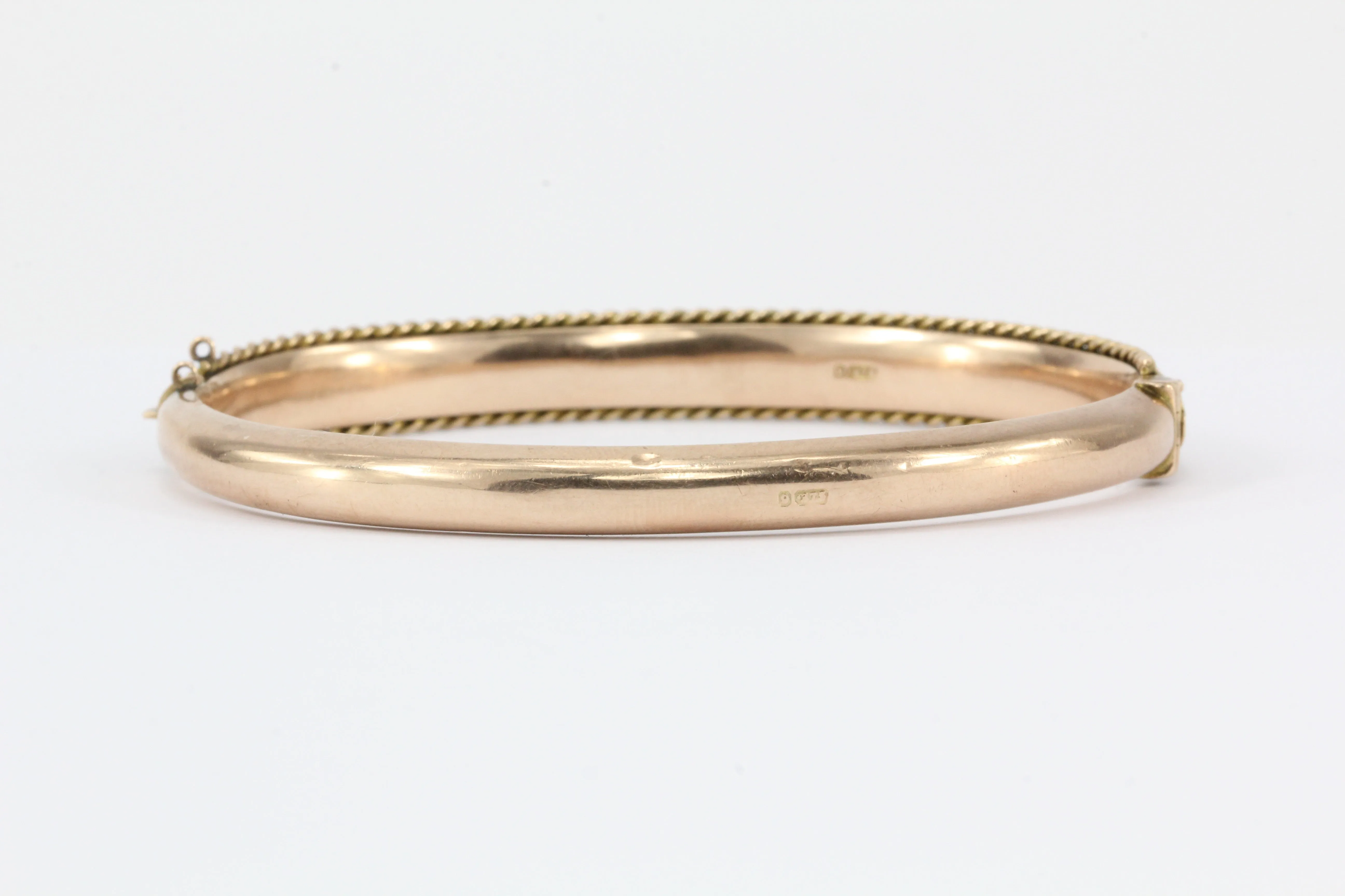 Edwardian Payton, Pepper & Sons 9 CT Ruby and Diamond Bangle Bracelet c.1902