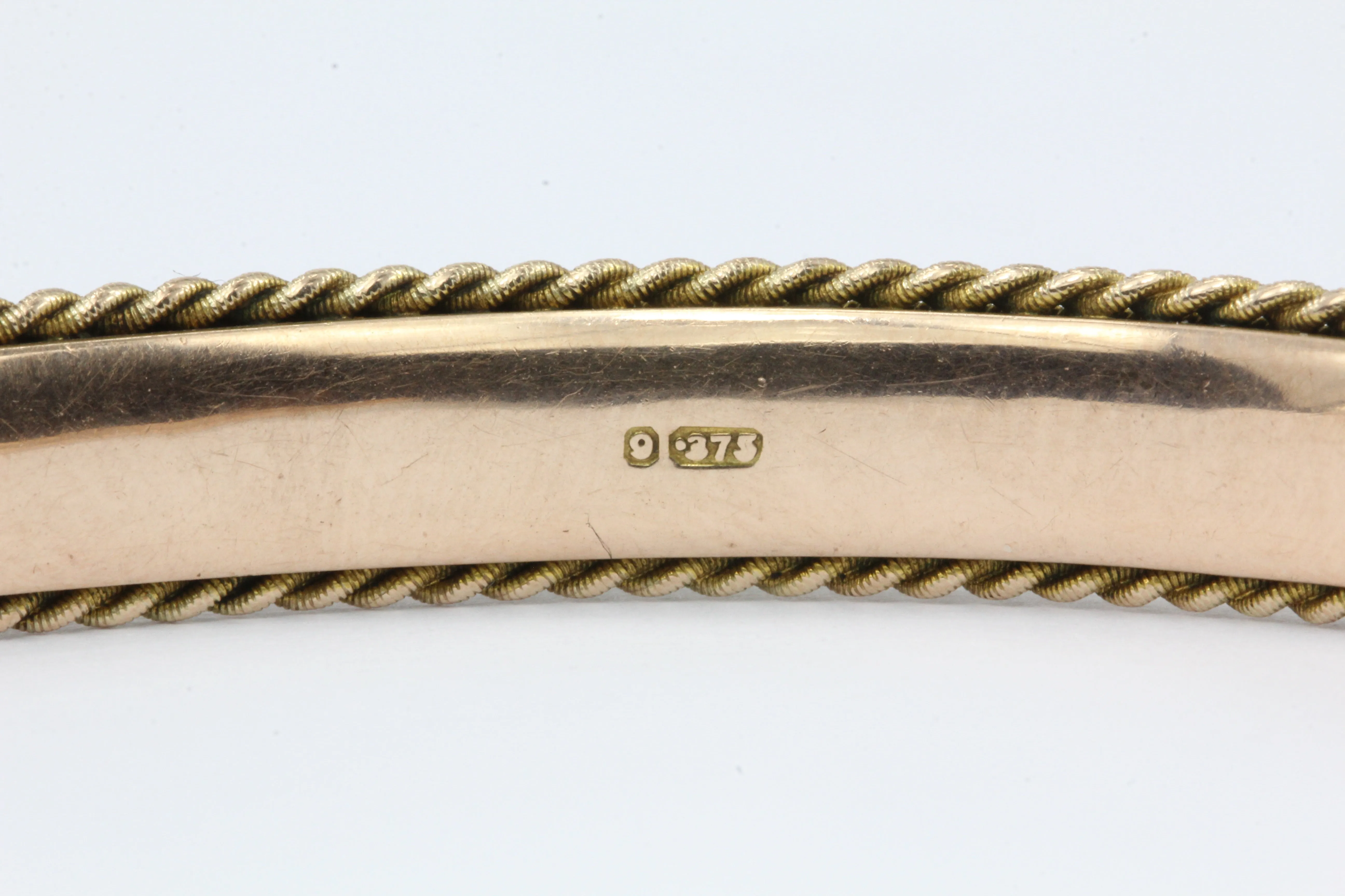 Edwardian Payton, Pepper & Sons 9 CT Ruby and Diamond Bangle Bracelet c.1902