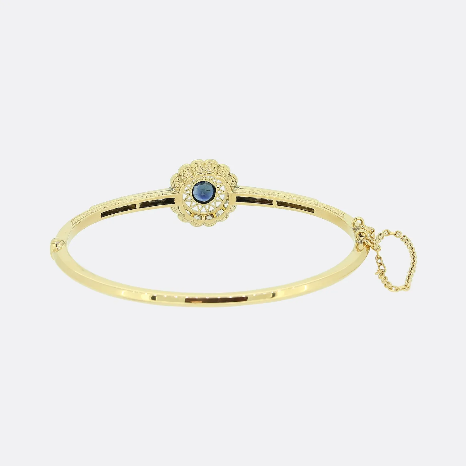 Edwardian Sapphire and Diamond Bangle