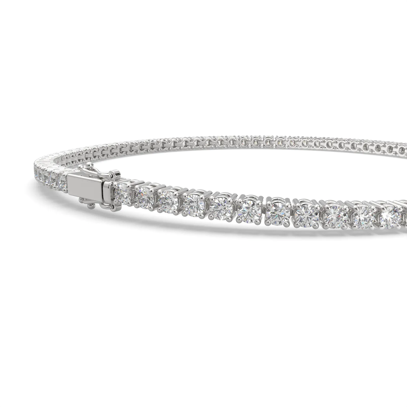 Eleonora Round Cut Diamond Tennis Bracelet Prong Set (2 ctw)