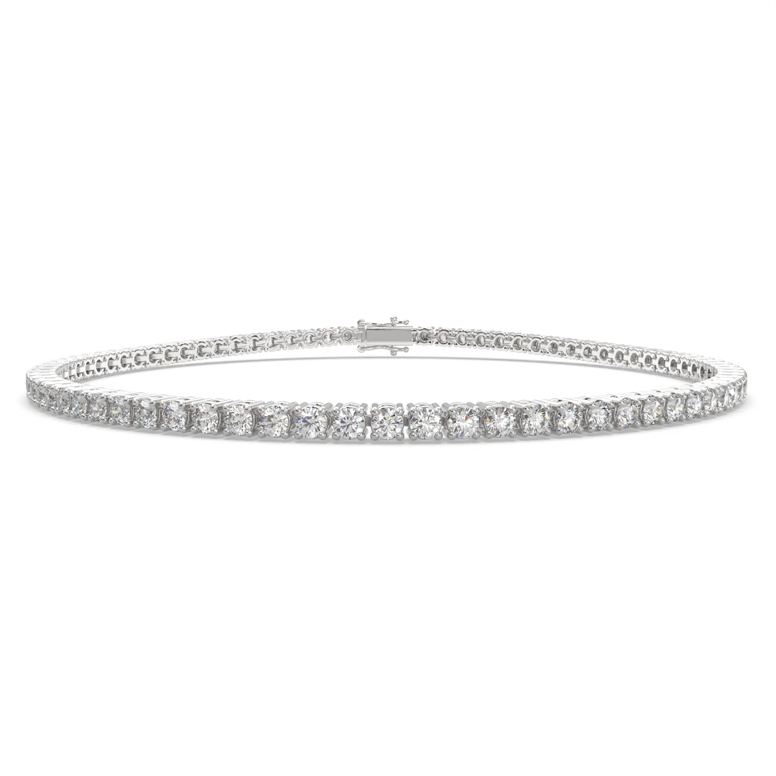 Eleonora Round Cut Diamond Tennis Bracelet Prong Set (2 ctw)