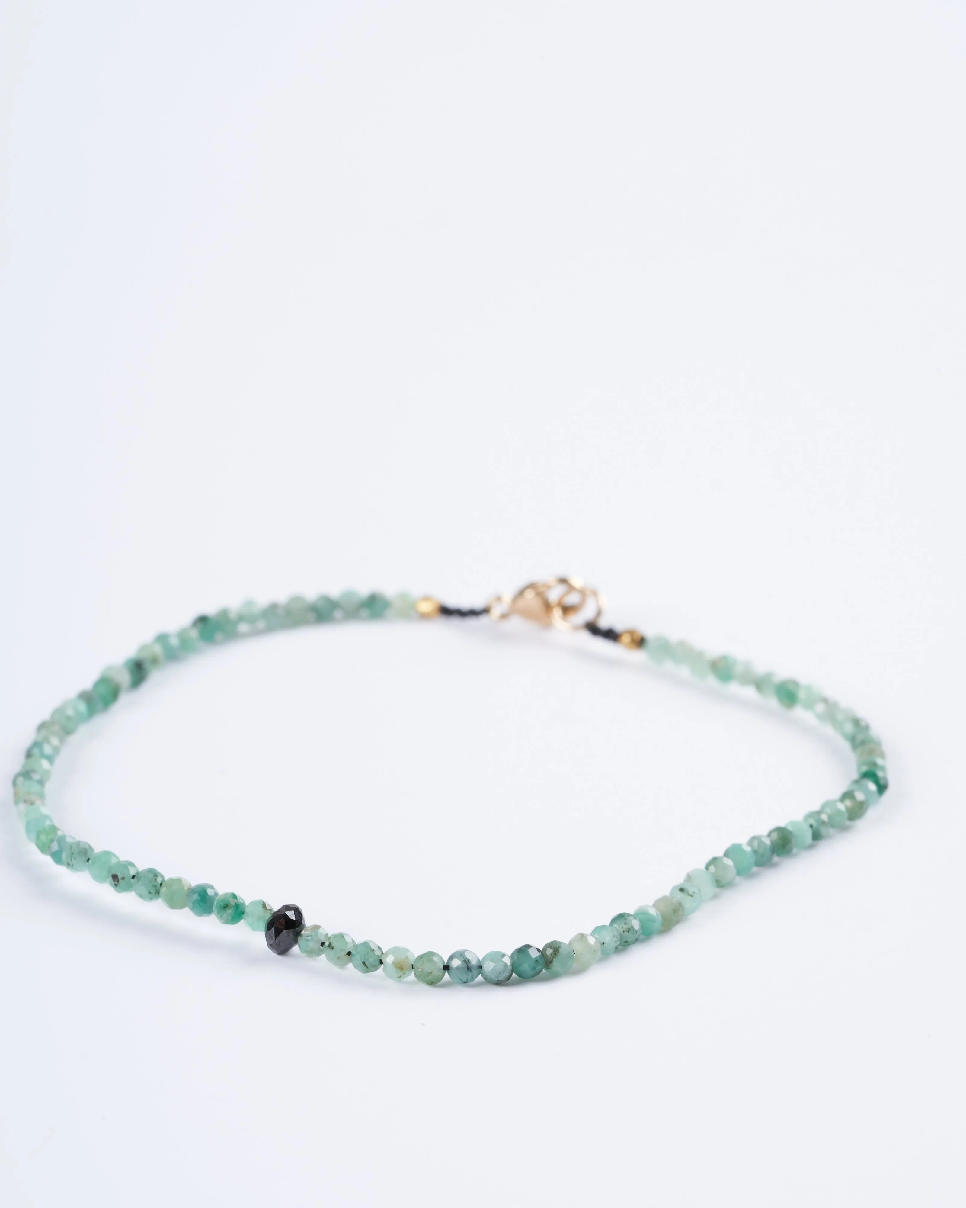 emerald and blue diamond bracelet