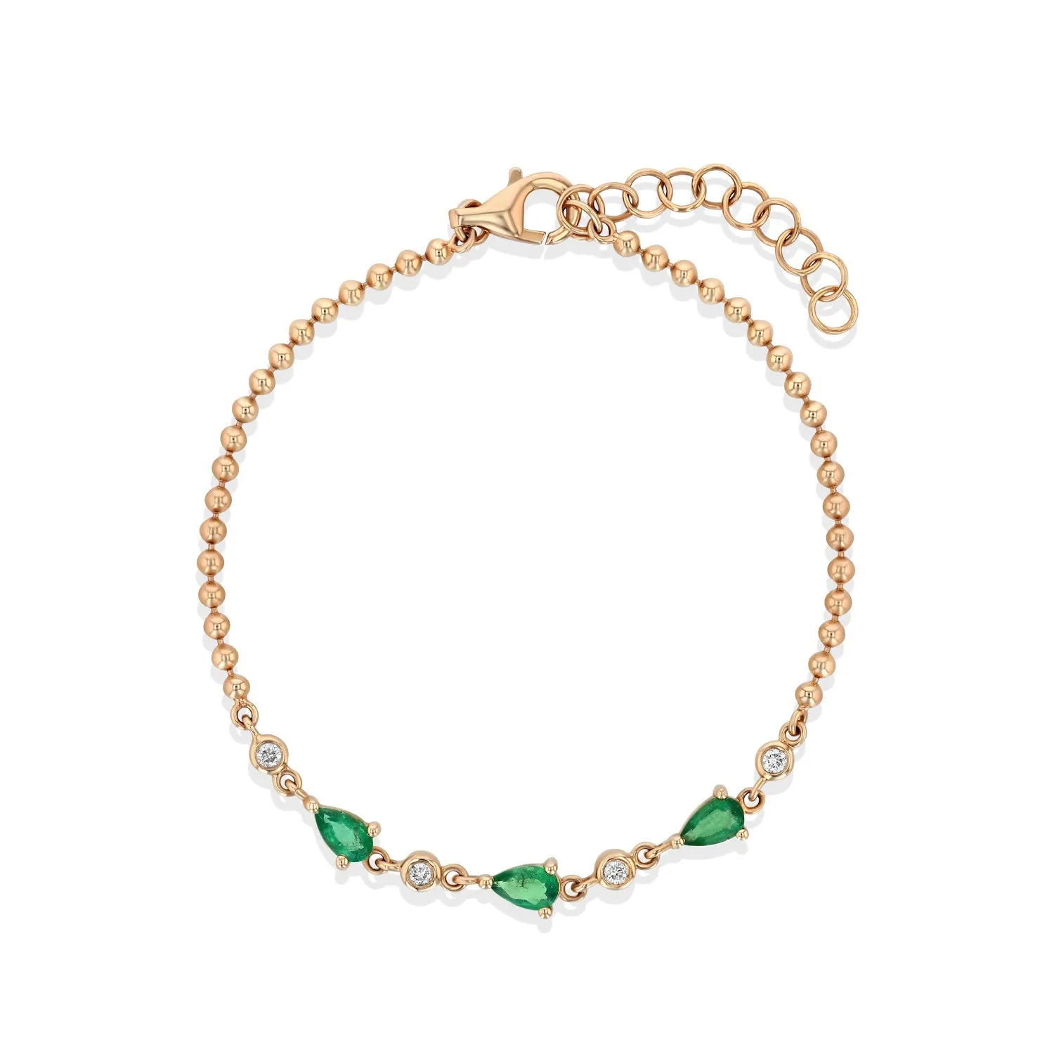 Emerald Cleo Diamond Bracelet