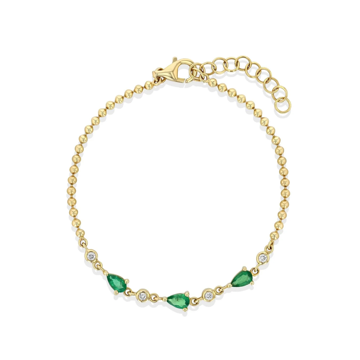 Emerald Cleo Diamond Bracelet