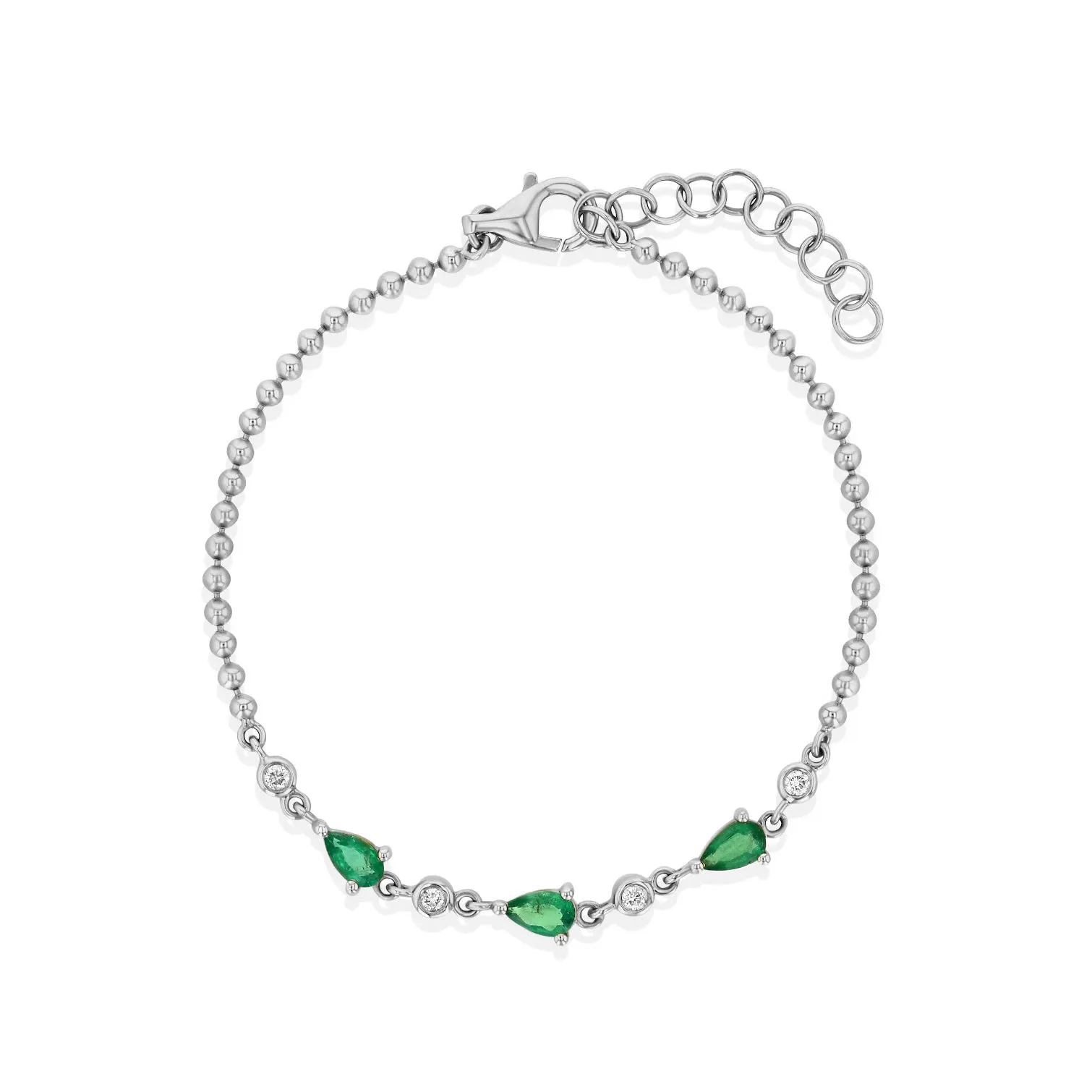 Emerald Cleo Diamond Bracelet
