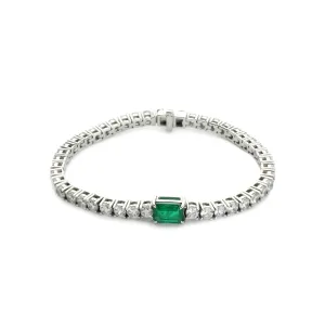 EMERALD CUT TENNIS BRACELET
