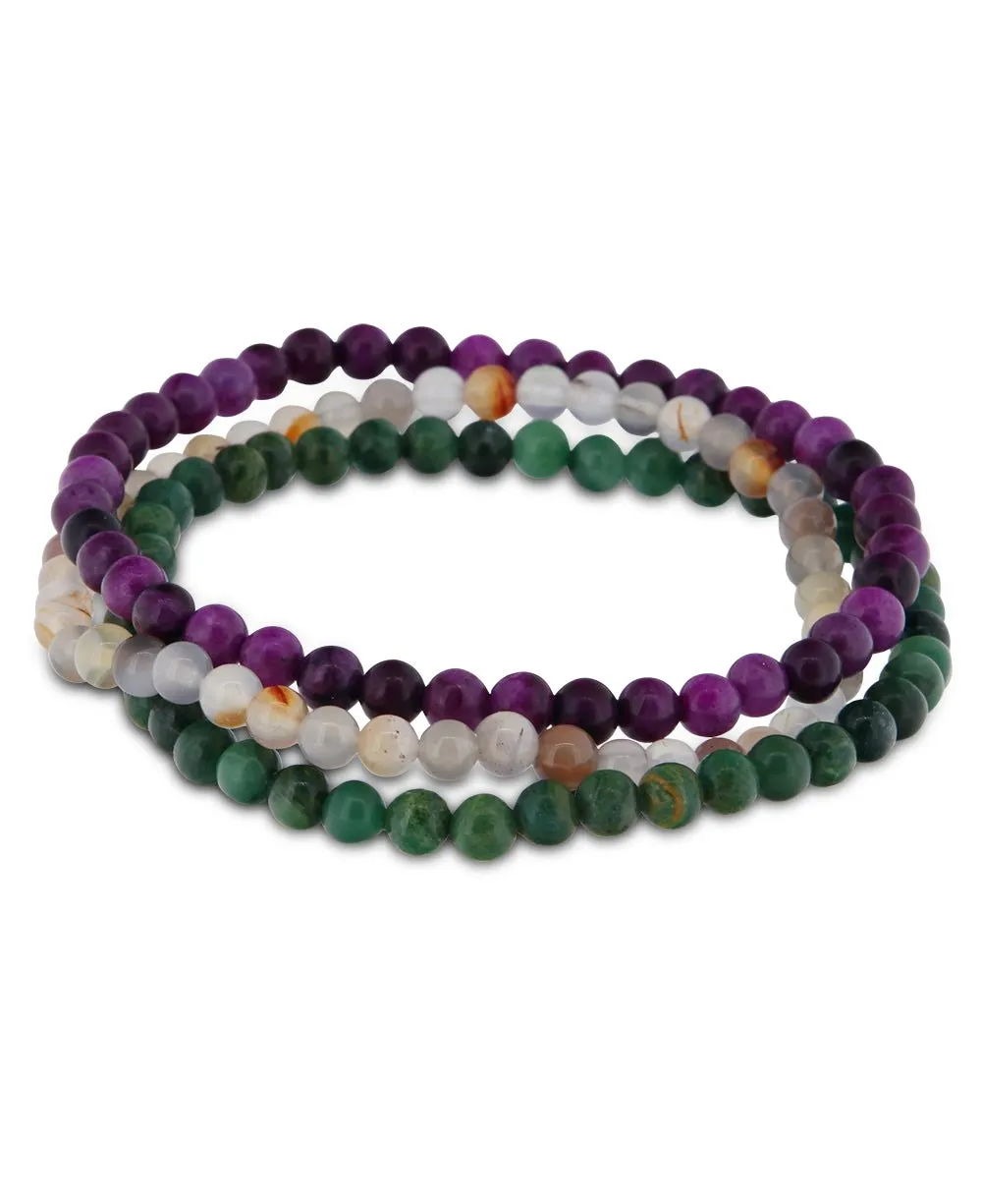 Energy Bracelets for Positive Attitude and Change, Set of 3