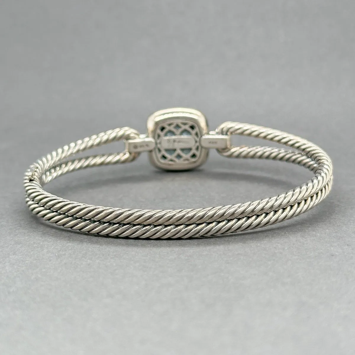 Estate David Yurman SS Albion Amethyst & Diamond Bracelet