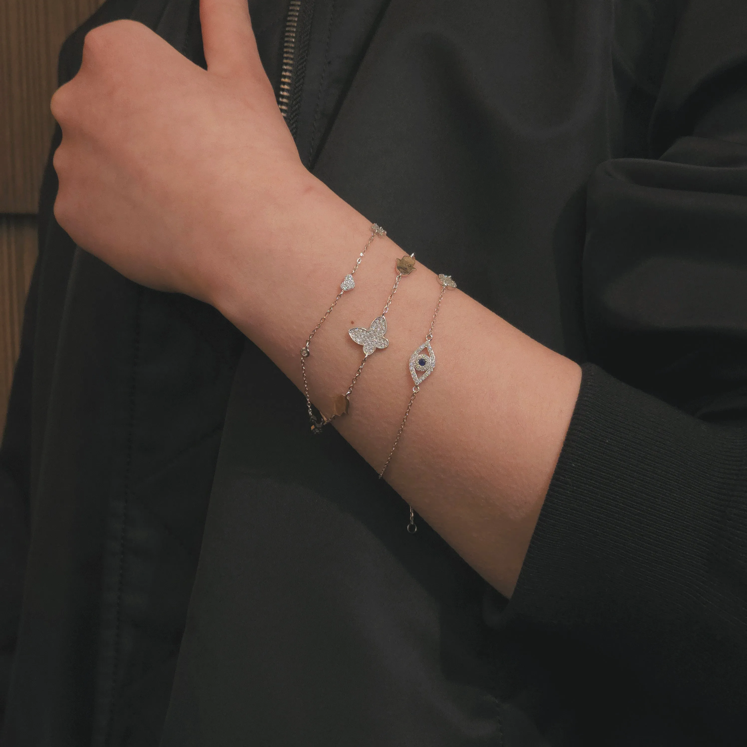 Evil Eye Round Disc Bracelet