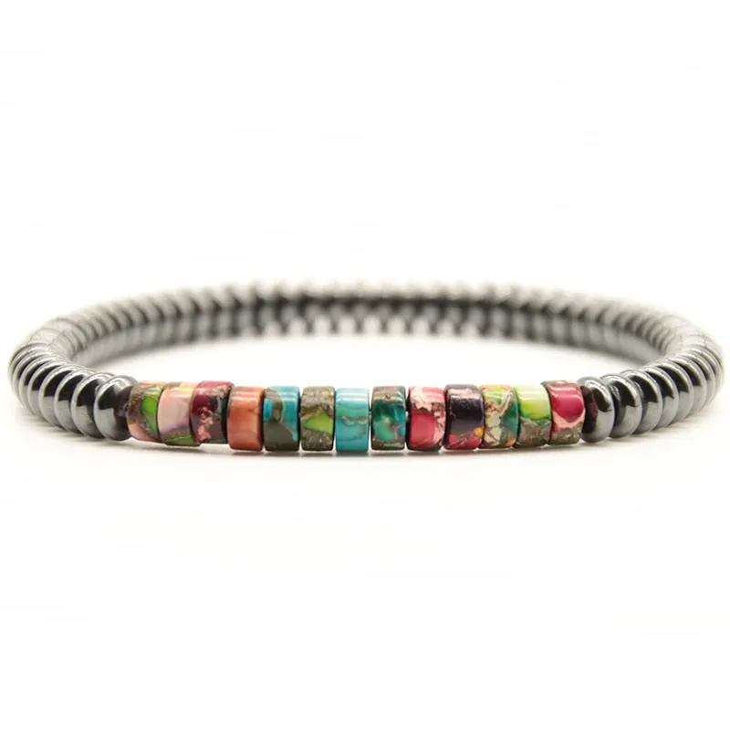 Fashion Natural Stone Bracelets Hematite Imperial