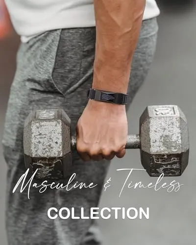 Feraco Ultra Strength Magnetic Bracelets for Men Women, 7 in 1 Protection Silicone Sports Wristband for Balance & Energy