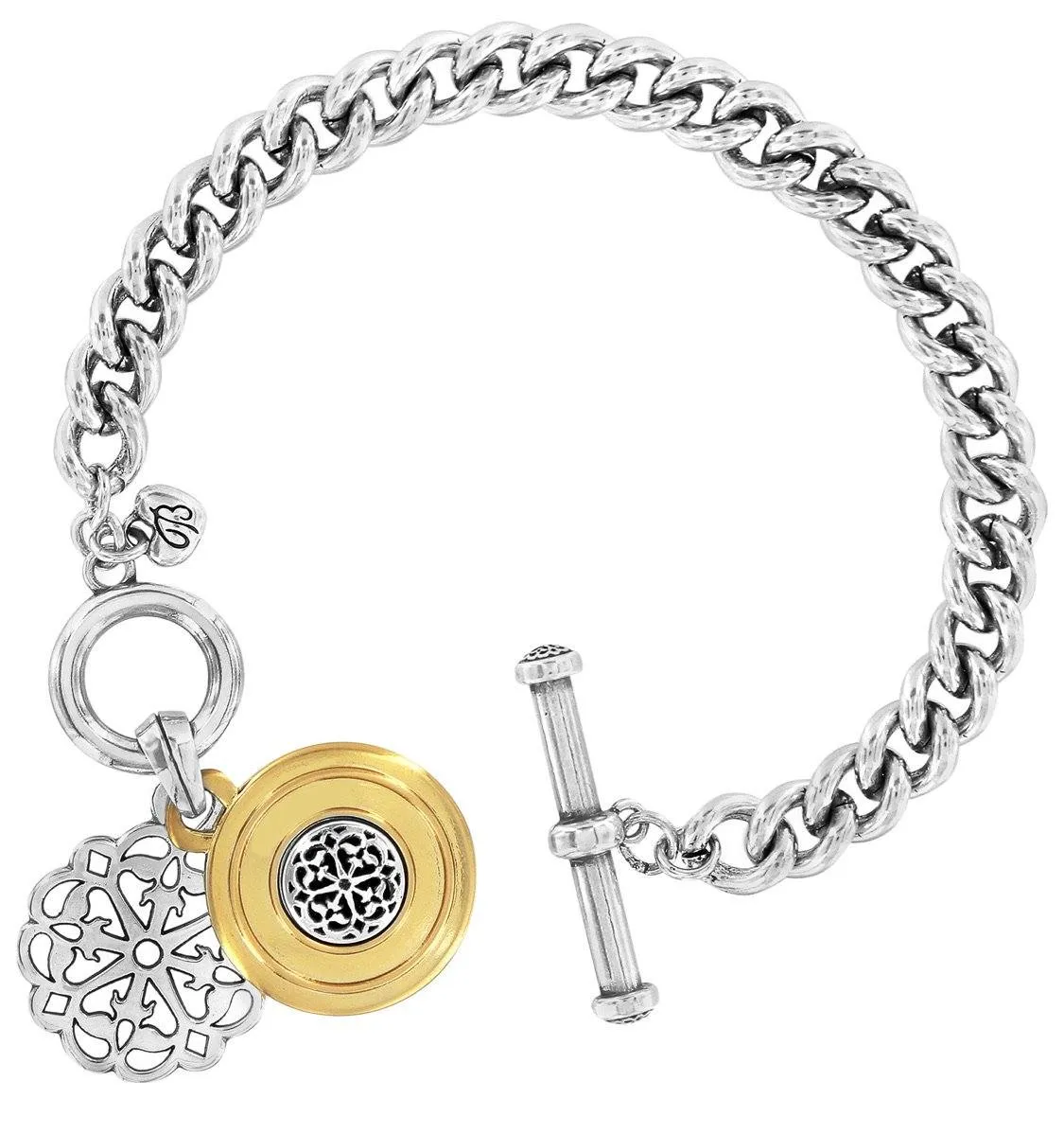 Ferrara Two Tone Toggle Bracelet  JF6662
