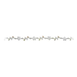 Forget Me Not - Sterling Silver Black Hills Gold Bracelet