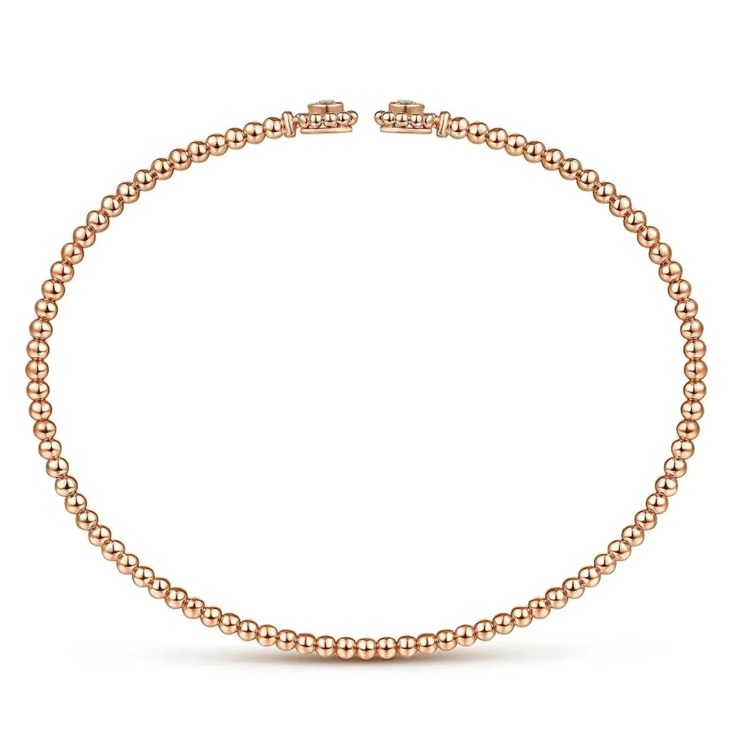 Gabriel & Co. Bujukan Beaded Flower Diamond Bangle