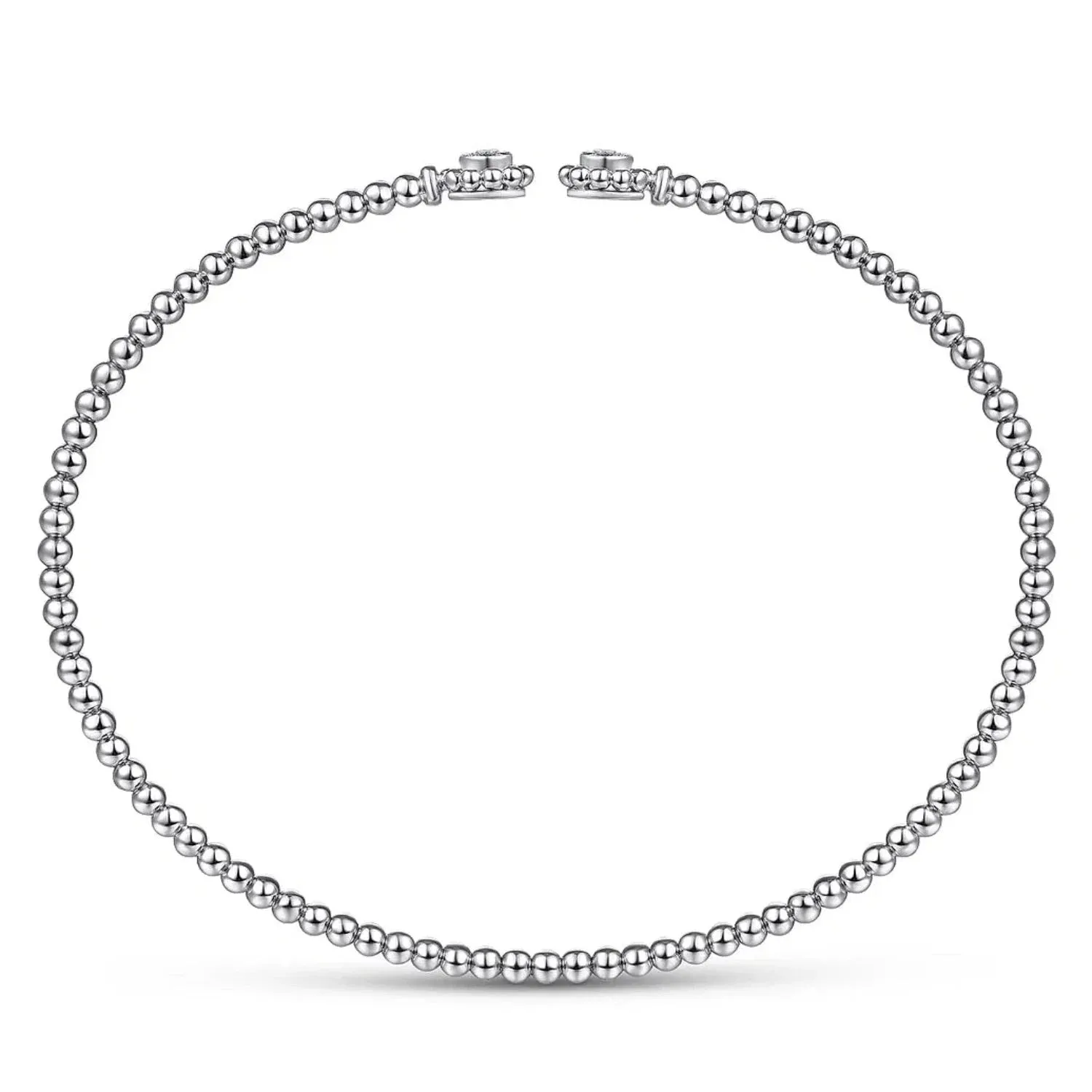 Gabriel & Co. Bujukan Beaded Flower Diamond Bangle