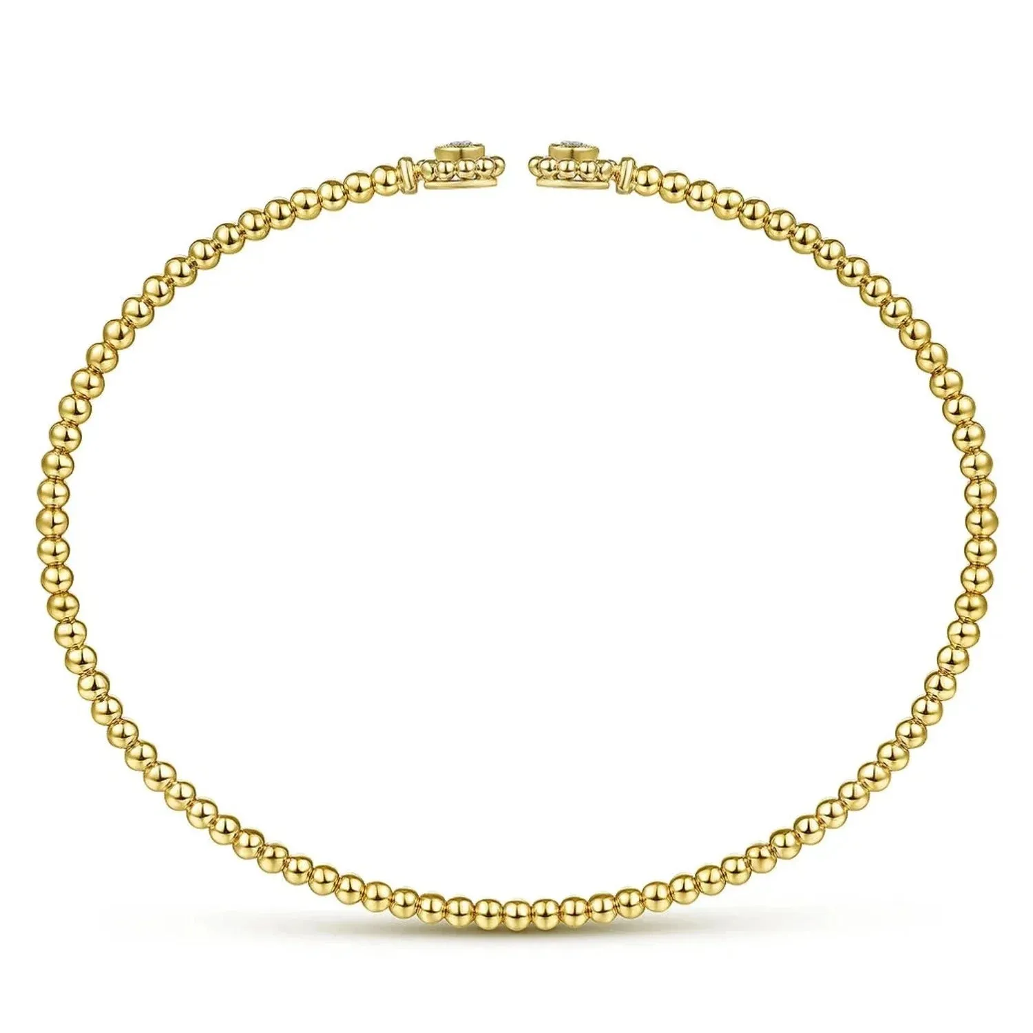 Gabriel & Co. Bujukan Beaded Flower Diamond Bangle