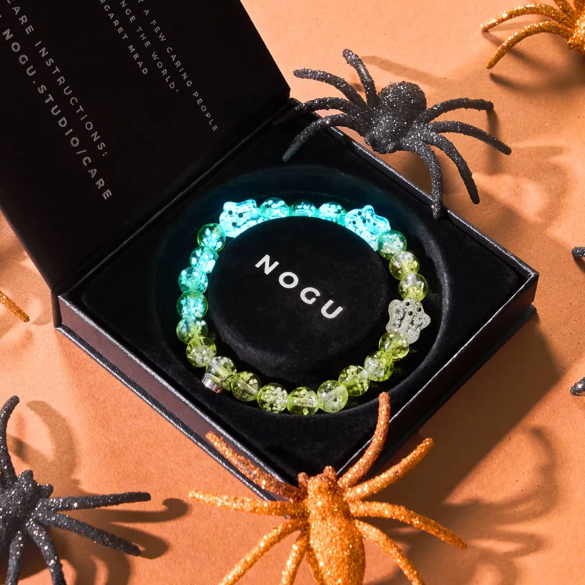 Garden Spectre | Silver | Firefly Glass Ghost Bracelet