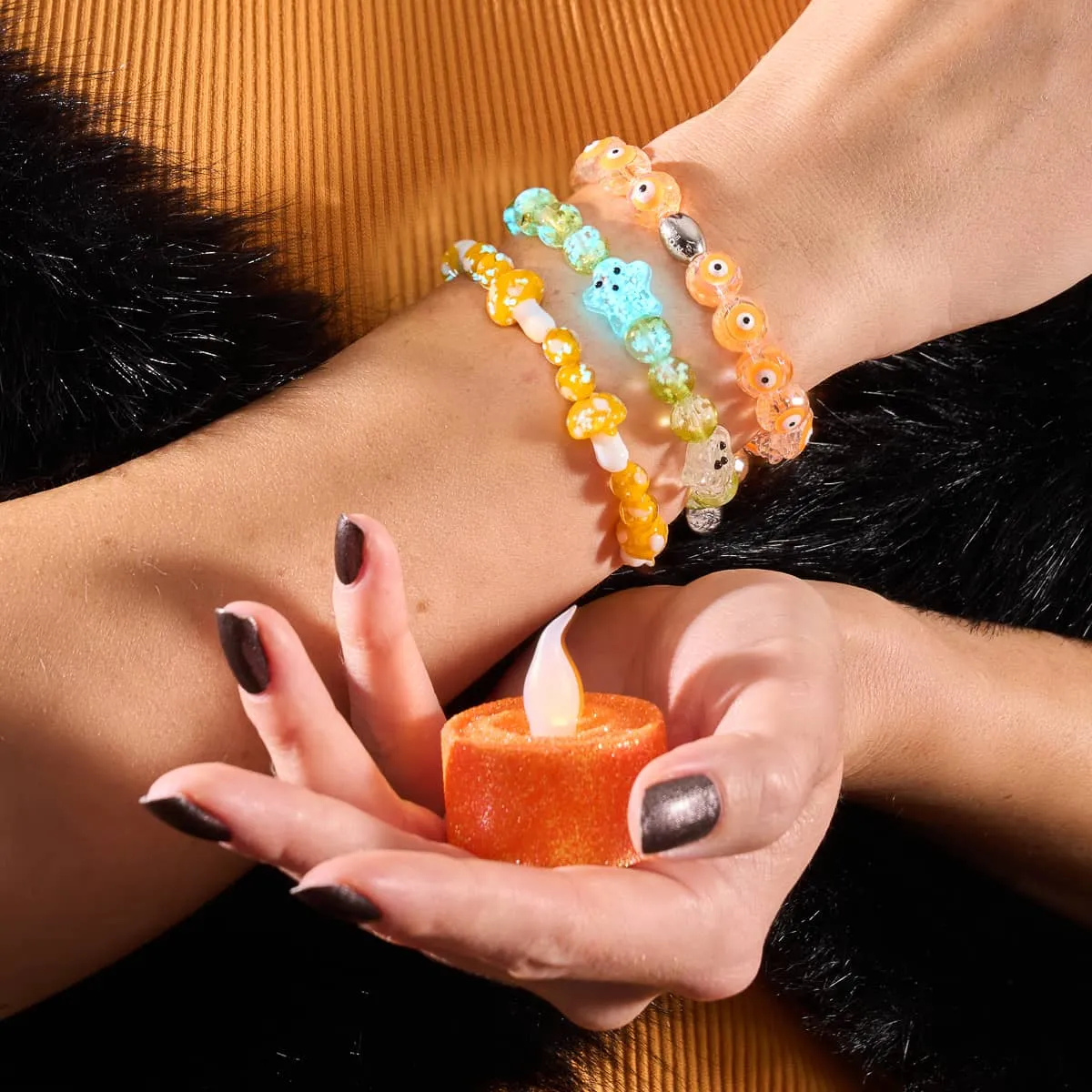 Garden Spectre | Silver | Firefly Glass Ghost Bracelet