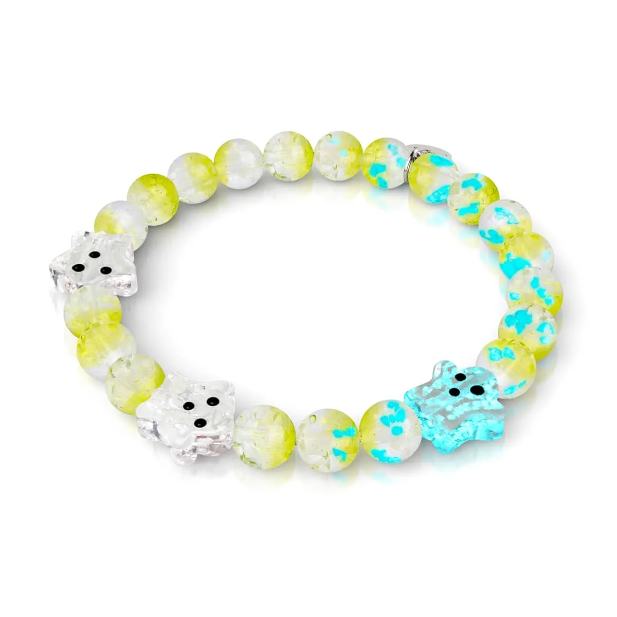 Garden Spectre | Silver | Firefly Glass Ghost Bracelet