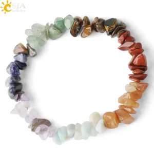 Gem Stone 7 Chakras Bracelets Healing Crystal Bracelet