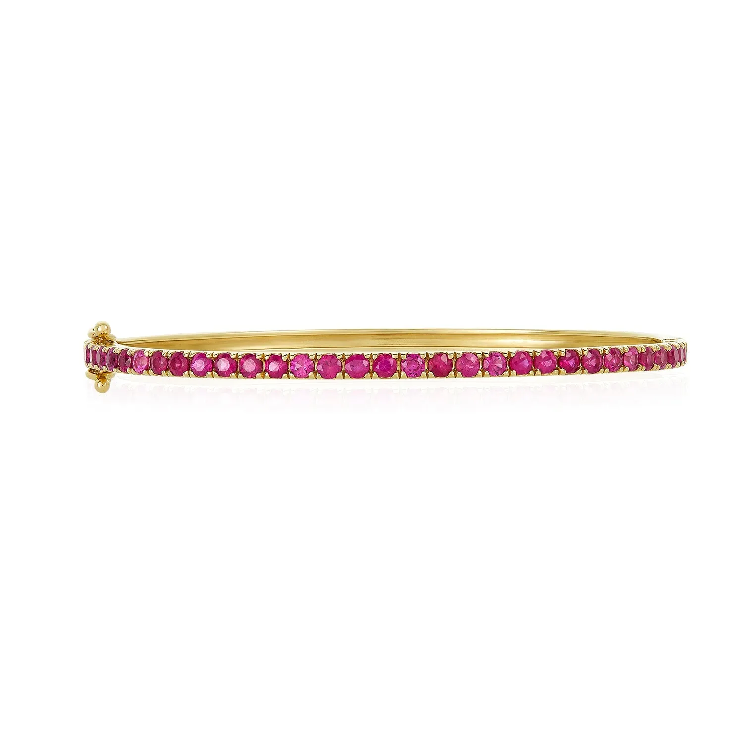 Gemstone Hinge Bangle