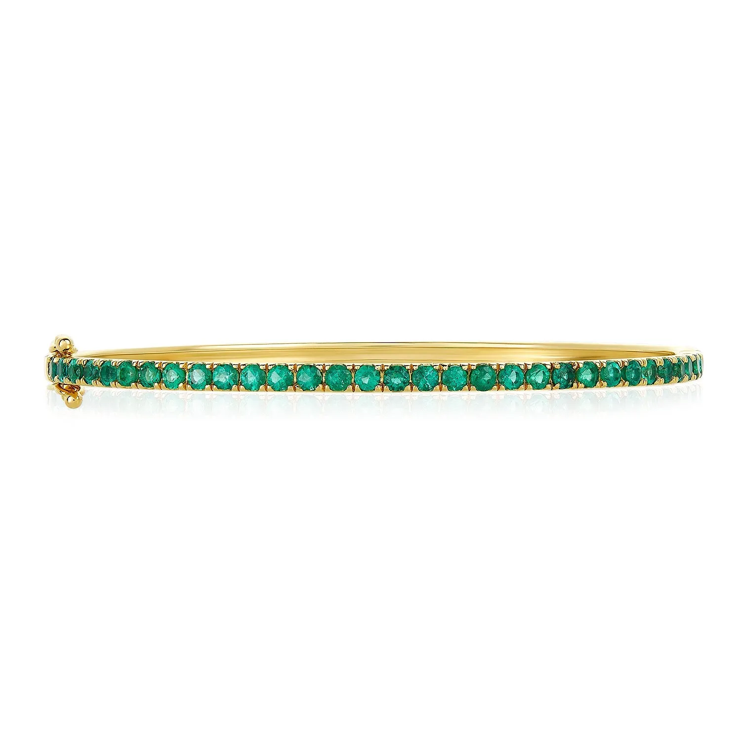 Gemstone Hinge Bangle