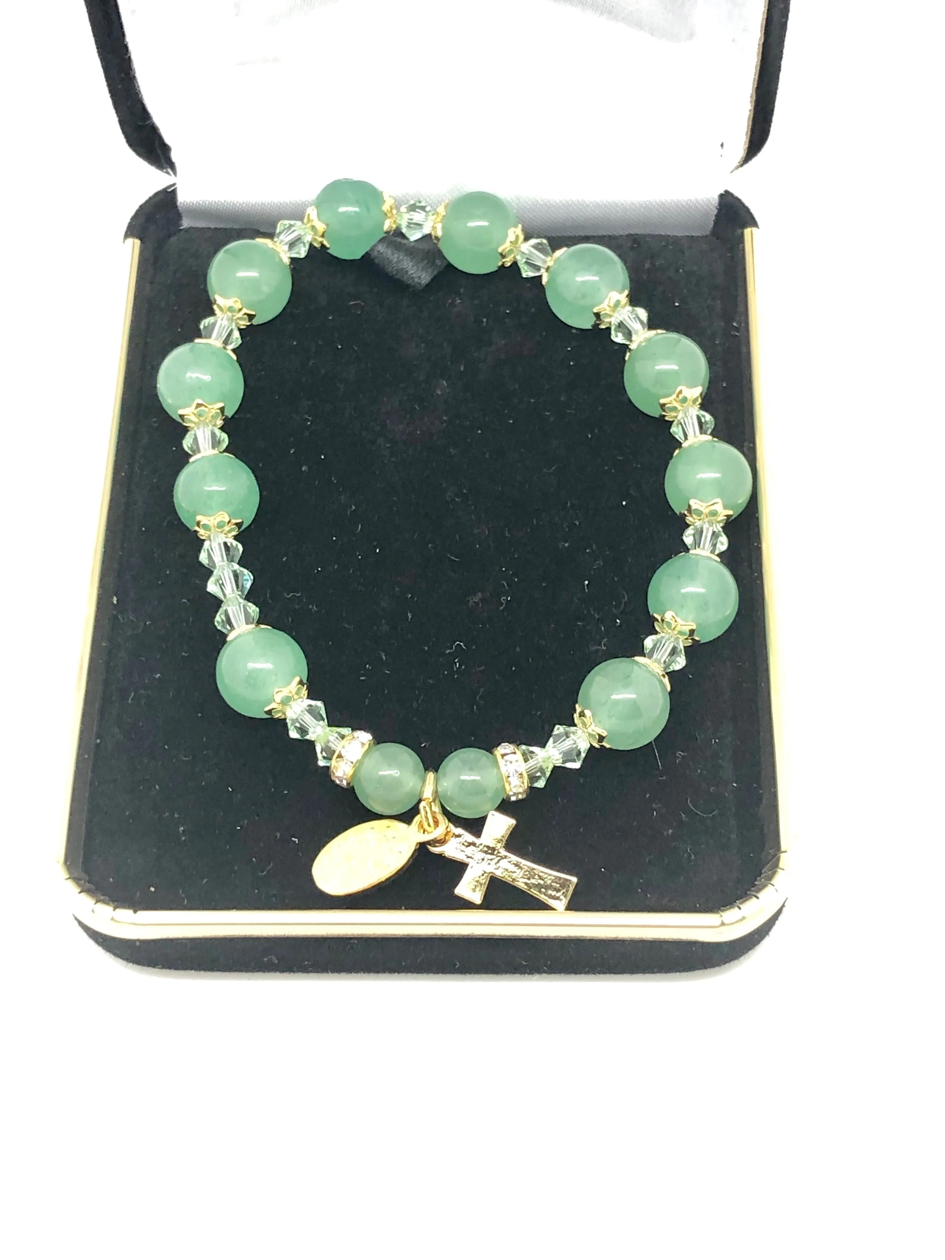 Genuine Green Jade Rosary Bracelet (8 mm)