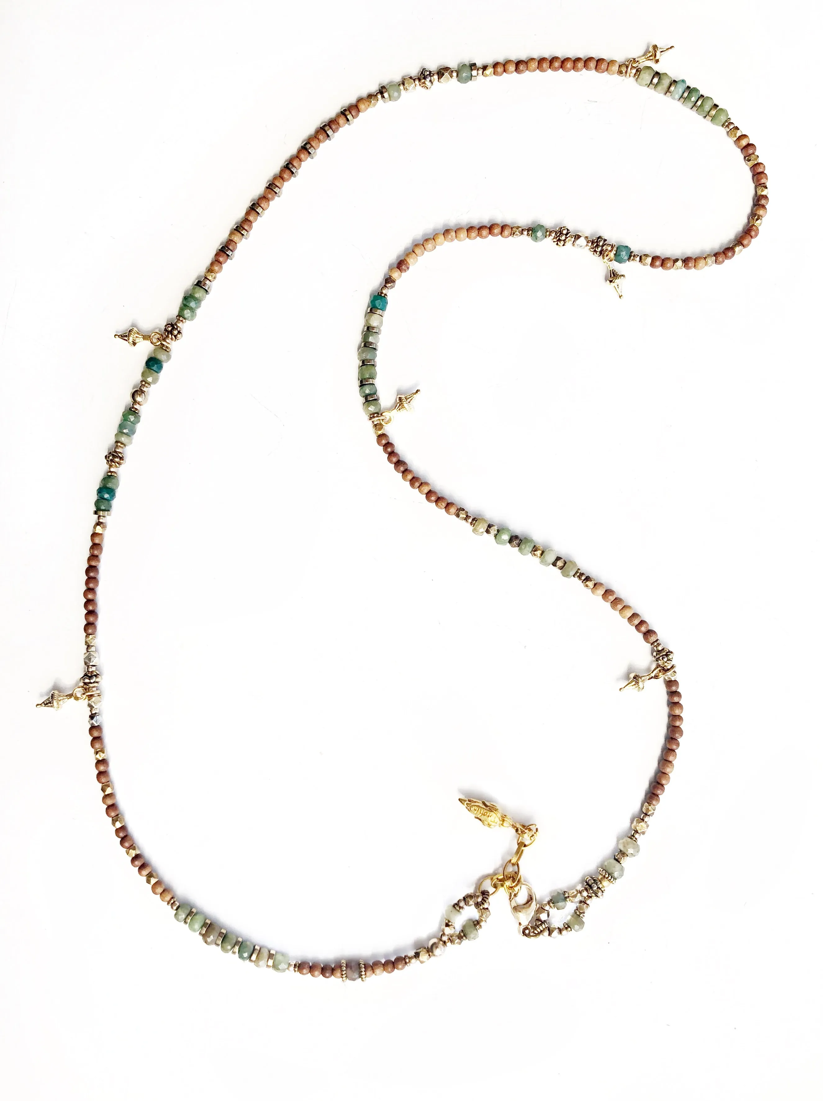 Ginni Emerald/ Wrap Bracelet/ Necklace