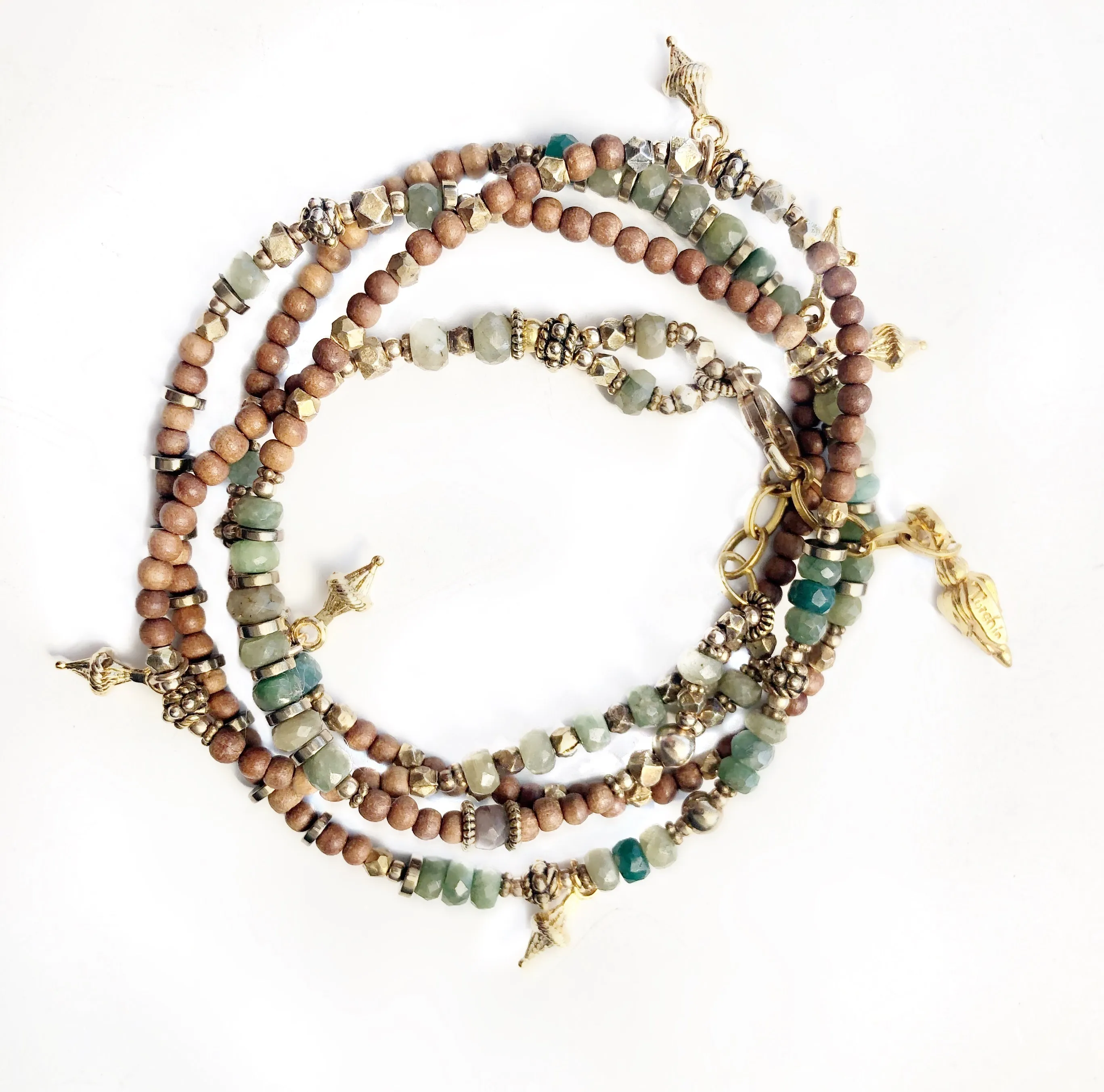 Ginni Emerald/ Wrap Bracelet/ Necklace