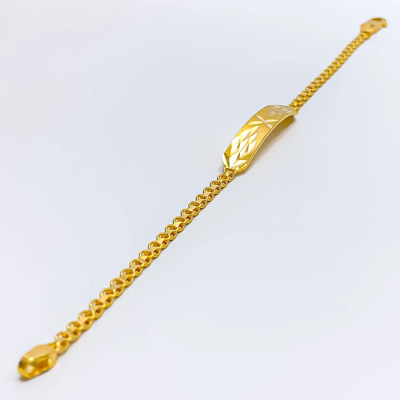 Glossy Vibrant 22k Gold Baby Bracelet