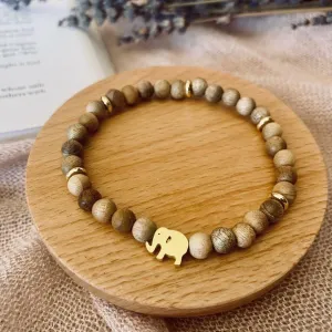 Gold Elephant Aroma Bracelet