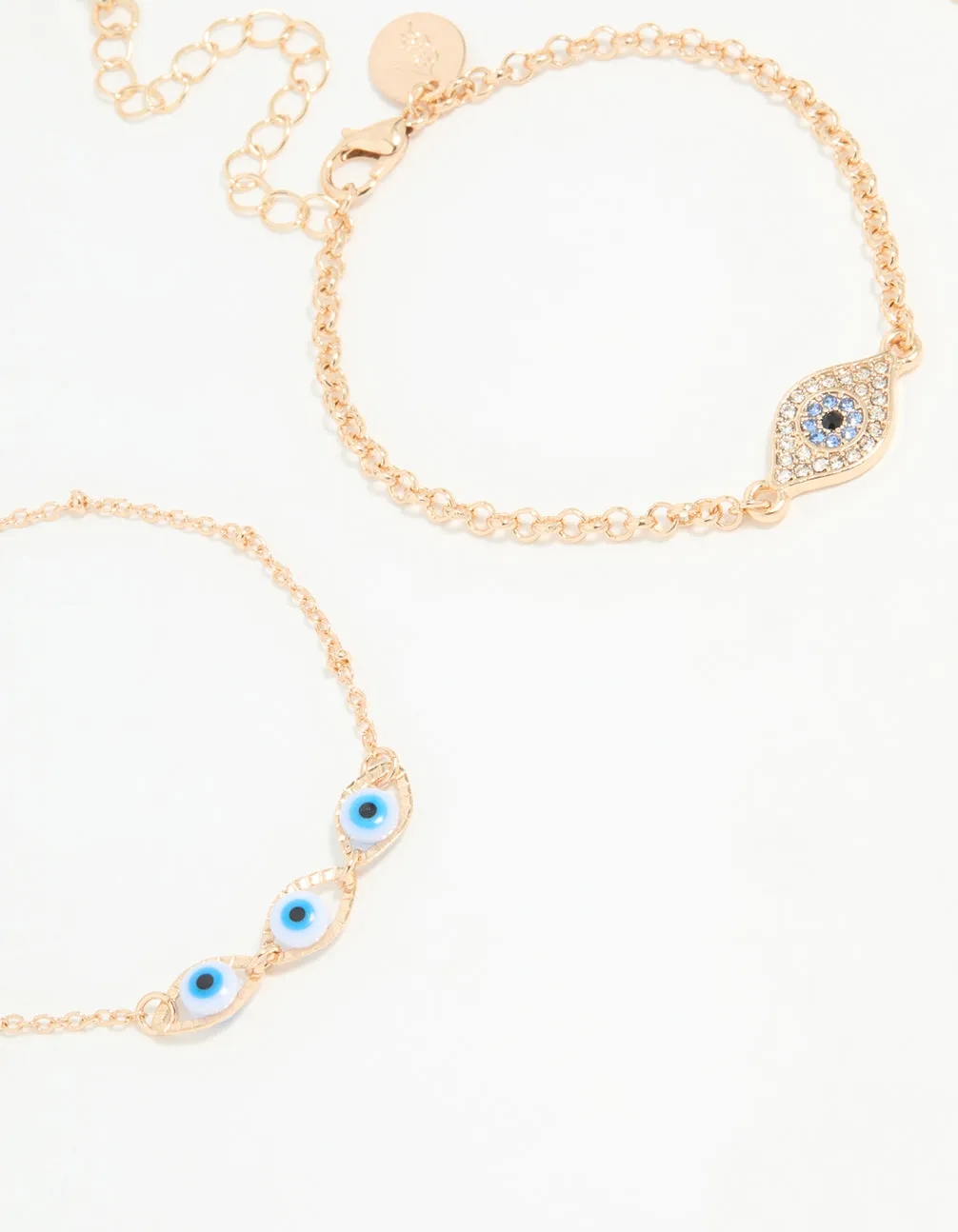 Gold Evil Eye Bracelets 3-Pack