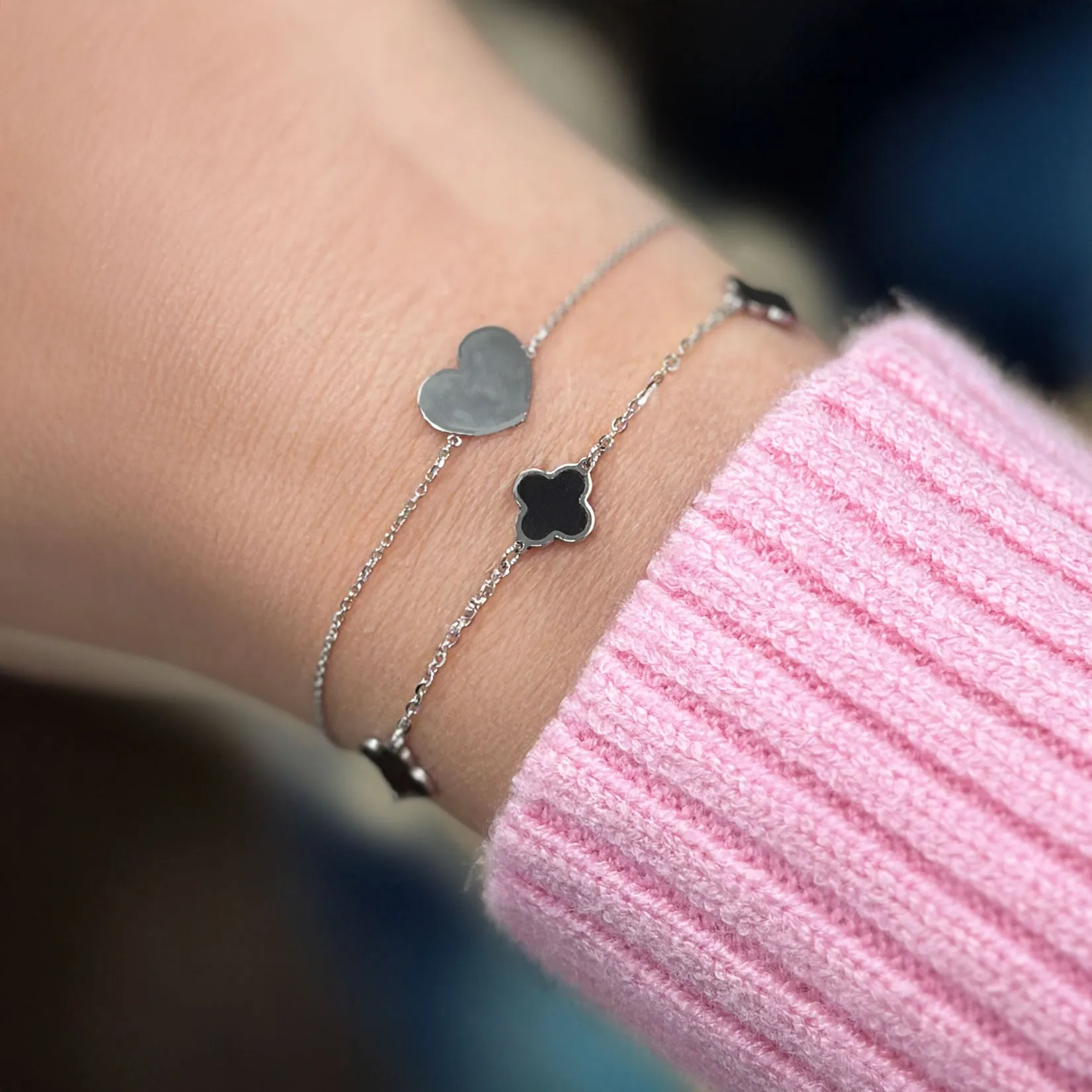 Gold Heart Bolo Bracelet