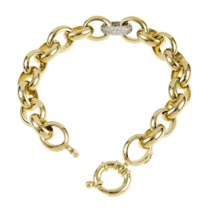 Gold Oval Link Bracelet