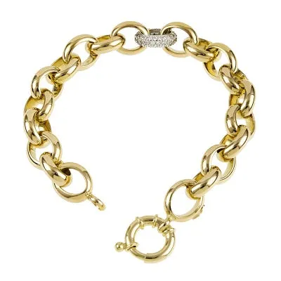 Gold Oval Link Bracelet